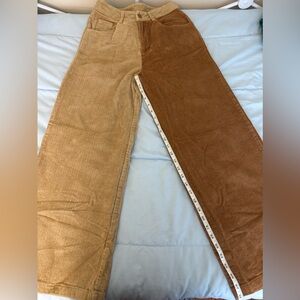 Cider, Light & Dark Brown, Corduroy Pants, Size Small, Excellent Condition